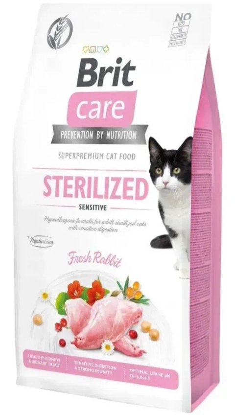 Сухий корм Brit Care Cat Grain-Free Sterilized Sensitive Rabbit 7 кг