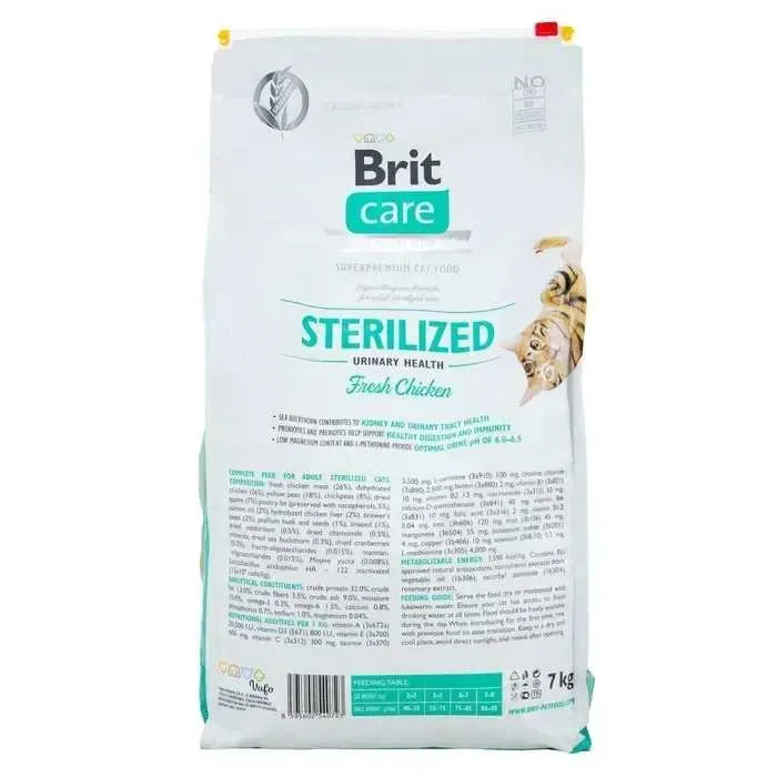 Сухий корм для котів Brit Care Cat Grain Free Sterilized Urinary Health курка 7 кг — фото 2