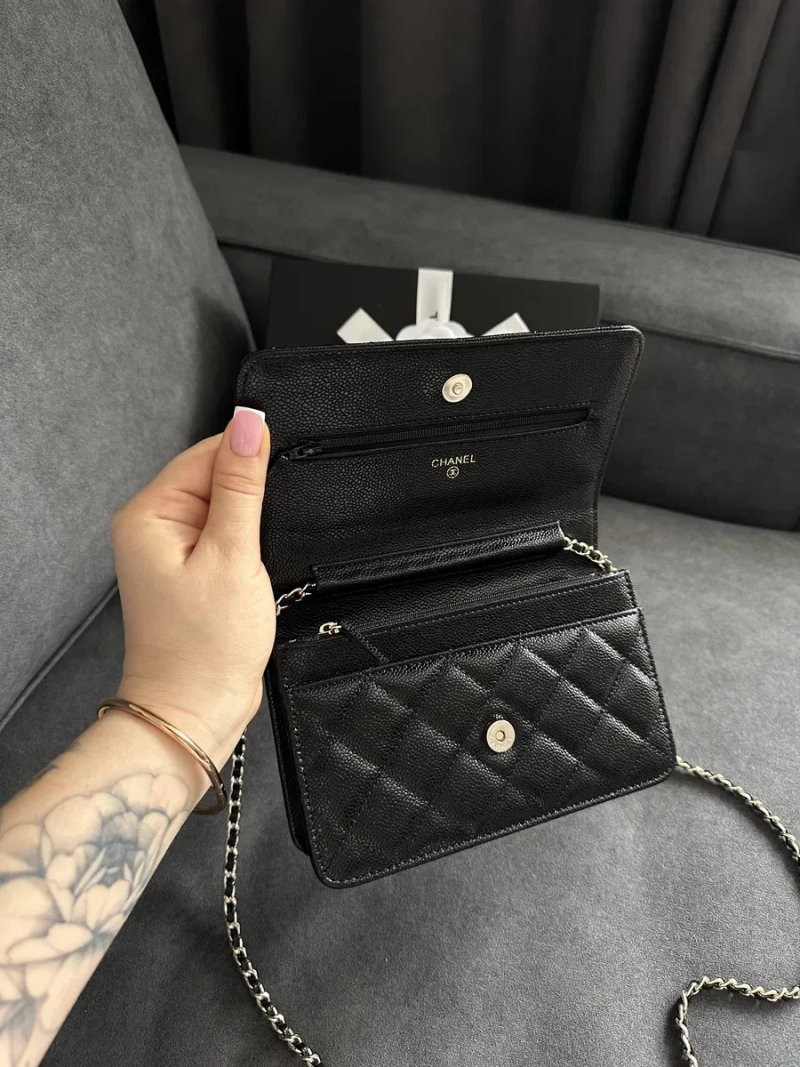 Сума клатч шкіряна chanel , classic wallet , — фото 3