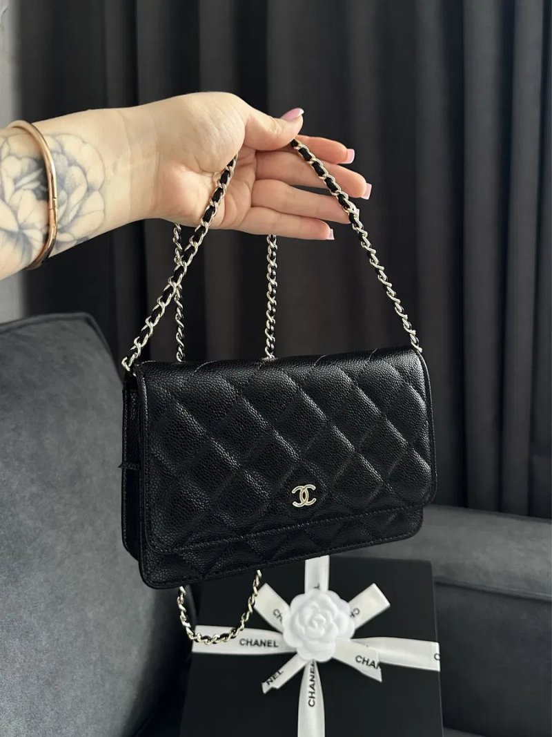 Сума клатч шкіряна chanel , classic wallet , — фото 5