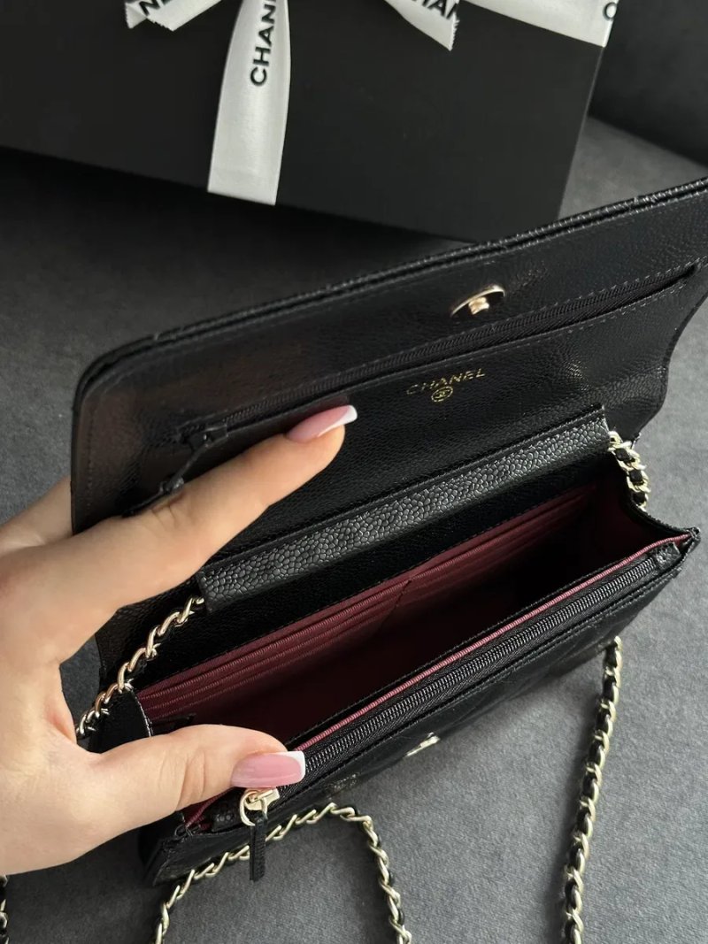 Сума клатч шкіряна chanel , classic wallet , — фото 6
