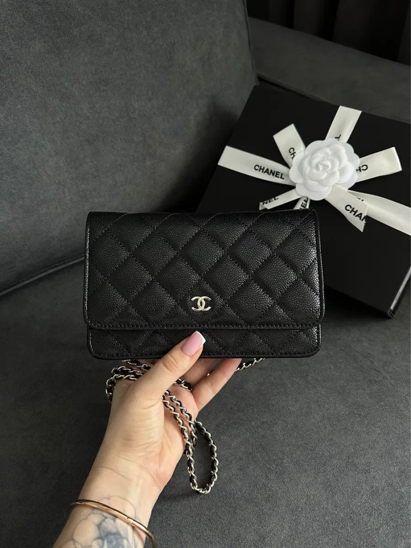 Сума клатч шкіряна chanel , classic wallet , — фото 7