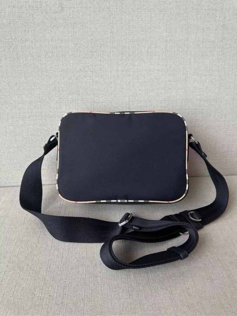 Сумка Burberry Check Trim Crossbody Bag чорна чоловіча нова черная мужская — фото 2