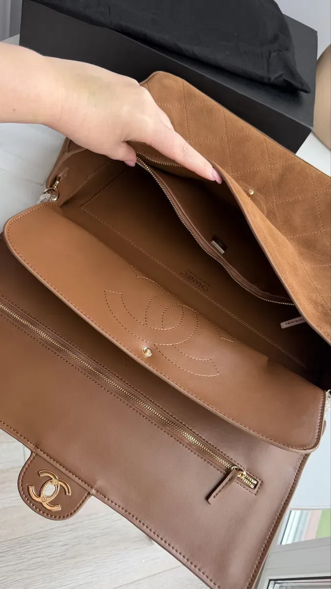 Сумка Chanel 38см maxi flap в наявності — фото 7