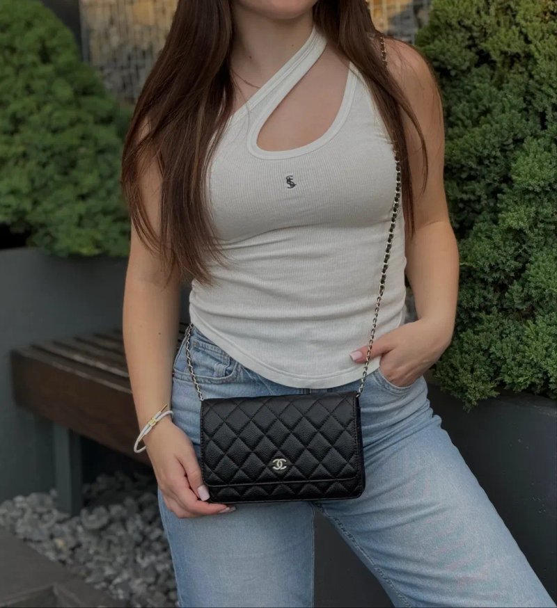 Сумка Chanel Classic Wallet чорна — фото 8