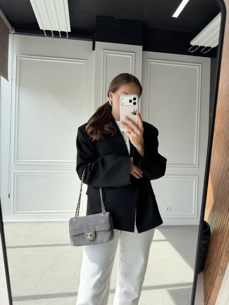 Сумка Chanel Mini Flap Bag замшева сіра — фото 8