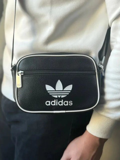 Сумка через плече Adidas AC MINI AIRL чорна. Мессеннджер Адідас.
