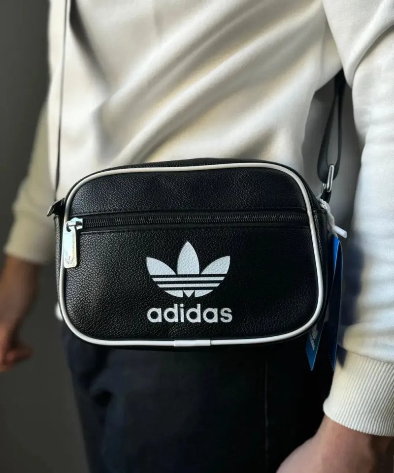 Сумка через плече Adidas AC MINI AIRL чорна. Мессеннджер Адідас. — фото 3