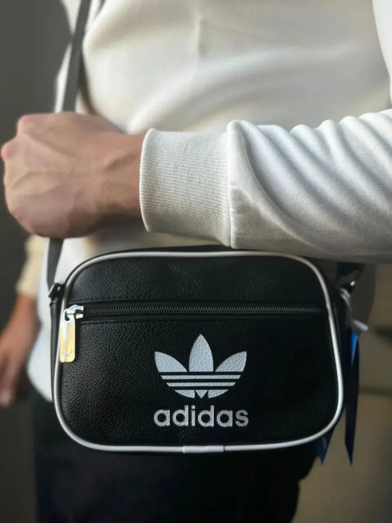 Сумка через плече Adidas AC MINI AIRL чорна. Мессеннджер Адідас. — фото 4