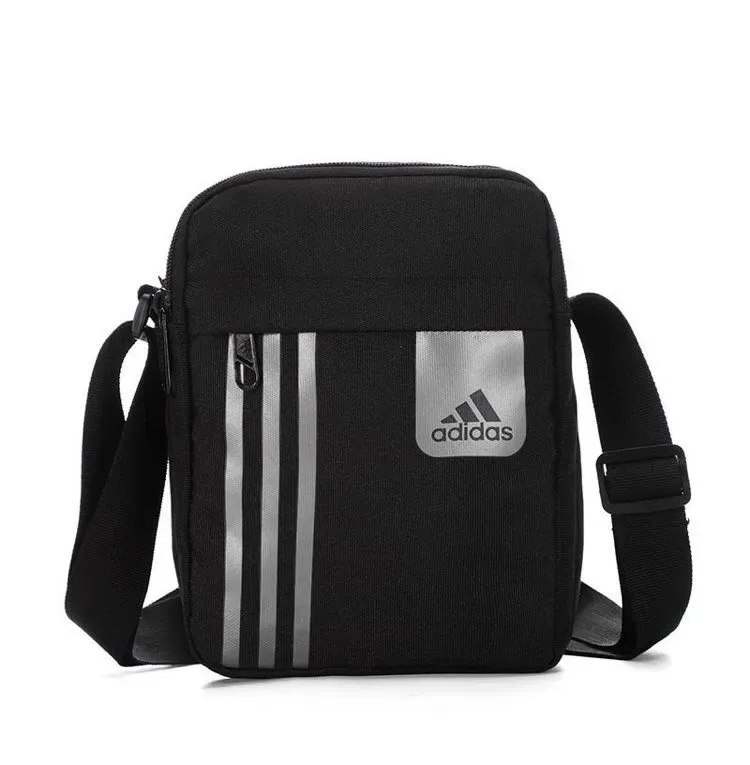 Сумка через плече Adidas. Месенджер Adidas у 3-ох кольорах: Чорно-Білий, Сірий, Золотий. — фото 2