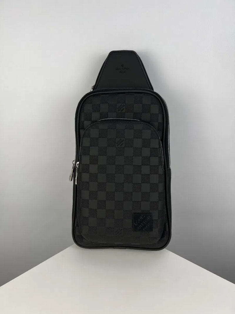 Сумка через плече чоловіча / Сумка мужская слинг ТОП LV / Louis Vuitton — фото 2