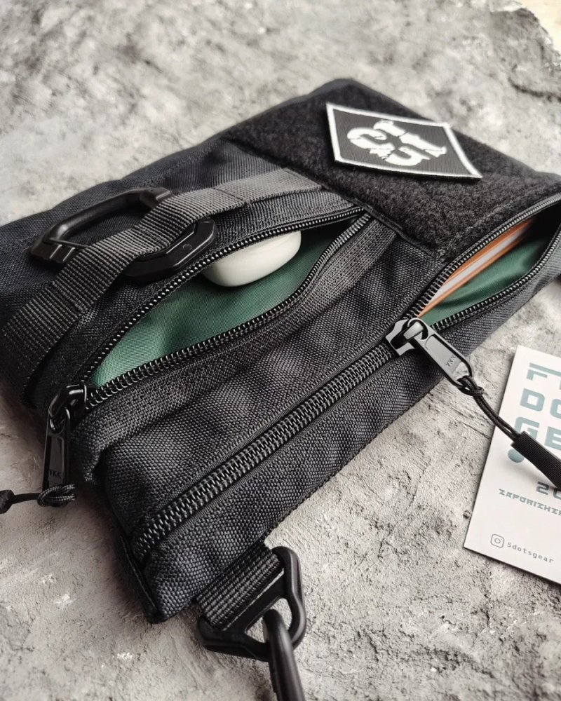 Сумка через плече для патчів cordura кросбоді з липучкою полем панелью шевронов velcro пласка  на плечо urban tactical городская тактическая унісекс — фото 4