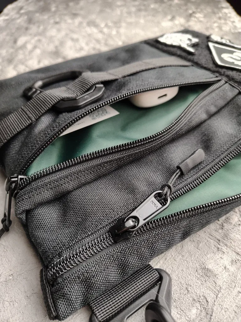 Сумка через плече для патчів cordura кросбоді з липучкою полем шевронов velcro урбан пласка  на плечо urban tactical городская тактическая унисекс — фото 4
