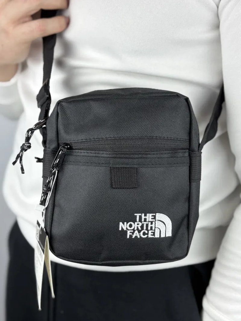 Сумка через плече The North Face у 2-ох кольорах(Чорний, Білий).