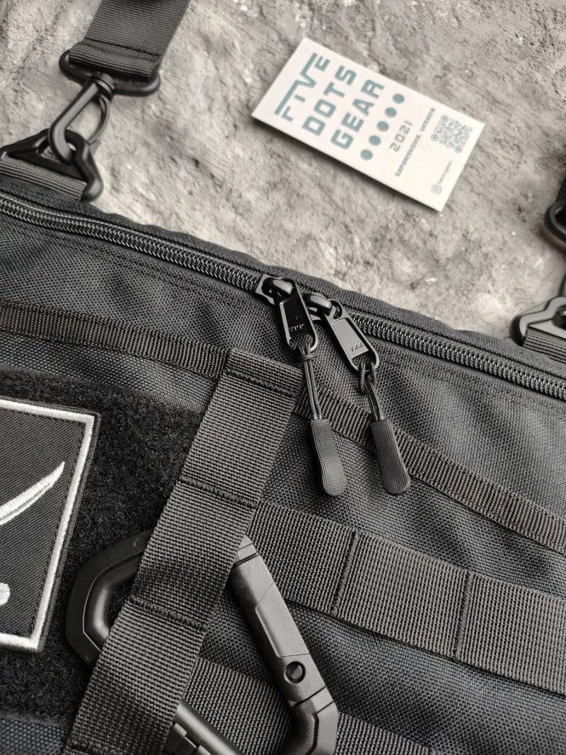 Сумка через плече з липучкою для патчів cordura кросбоді полем панелью шевронов velcro пласка  на плечо urban tactical городская тактическая унісекс — фото 2