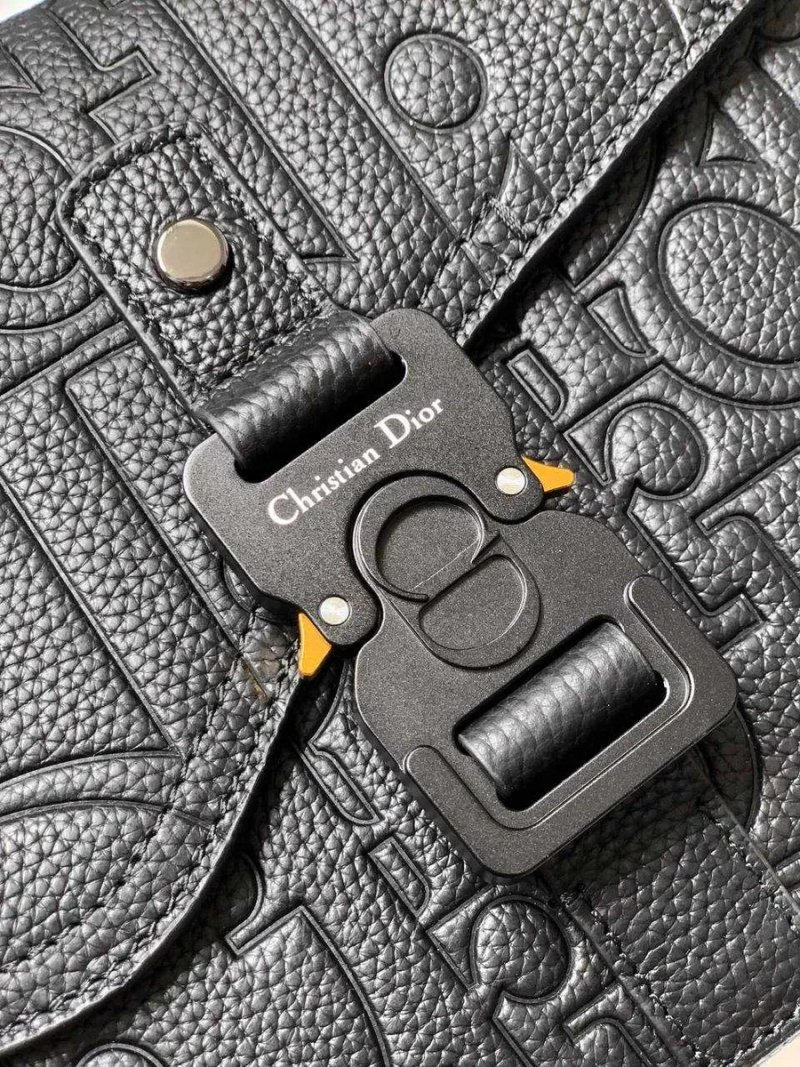 Сумка чоловіча чорна Christian Dior Saddle натуральна шкіра диор Месенджер Сумка через плече Мужская сумка Диор — фото 2