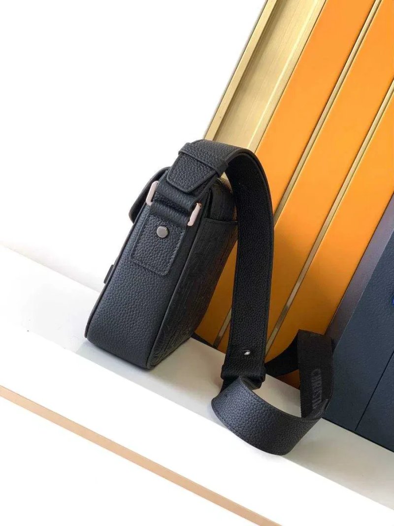 Сумка чоловіча чорна Christian Dior Saddle натуральна шкіра диор Месенджер Сумка через плече Мужская сумка Диор — фото 5