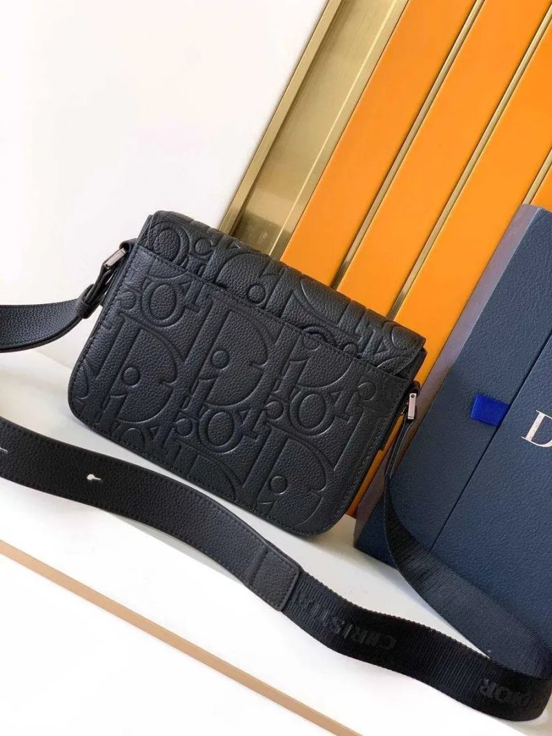 Сумка чоловіча чорна Christian Dior Saddle натуральна шкіра диор Месенджер Сумка через плече Мужская сумка Диор — фото 6