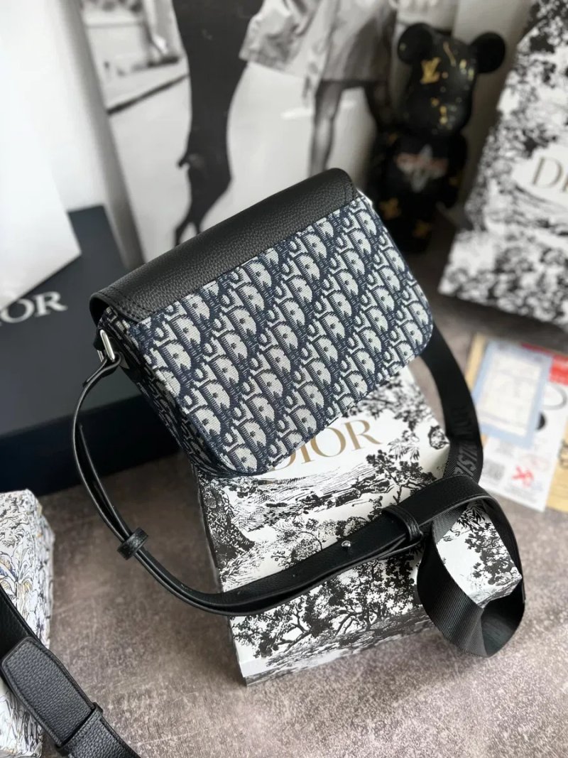 Сумка чоловіча Christian Dior Saddle bag with flap кристиан диор кожа — фото 2
