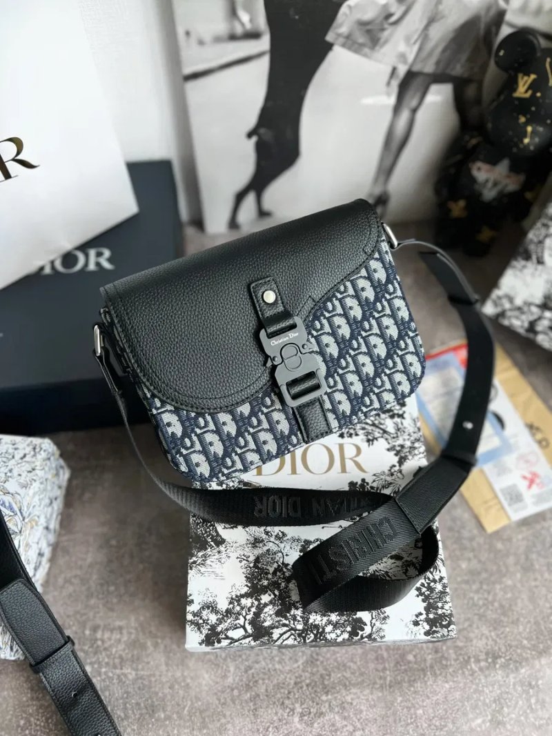 Сумка чоловіча Christian Dior Saddle bag with flap кристиан диор кожа — фото 7