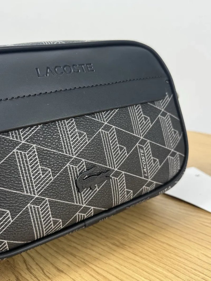 Сумка чоловіча Lacoste  Оригінал Reporter Bag Black/Grey NH3650LX.H45 — фото 2