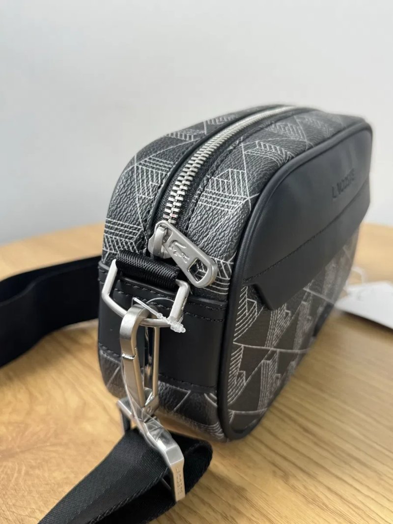 Сумка чоловіча Lacoste  Оригінал Reporter Bag Black/Grey NH3650LX.H45 — фото 3
