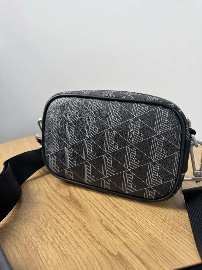Сумка чоловіча Lacoste  Оригінал Reporter Bag Black/Grey NH3650LX.H45 — фото 4