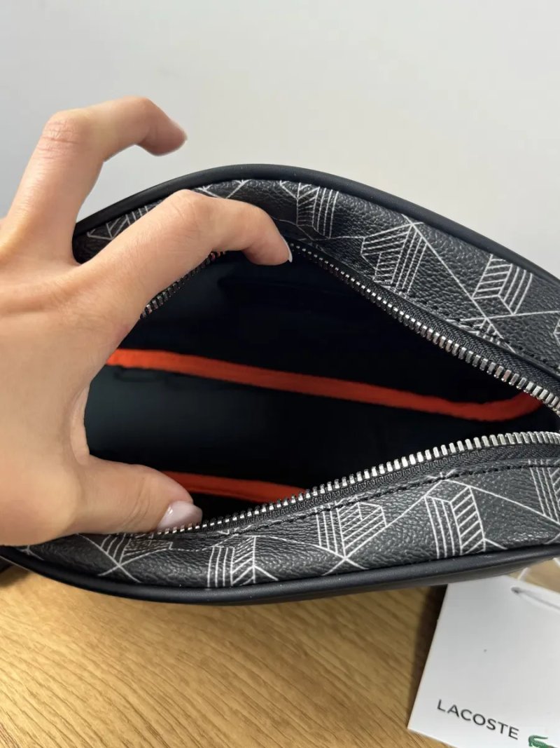 Сумка чоловіча Lacoste  Оригінал Reporter Bag Black/Grey NH3650LX.H45 — фото 6
