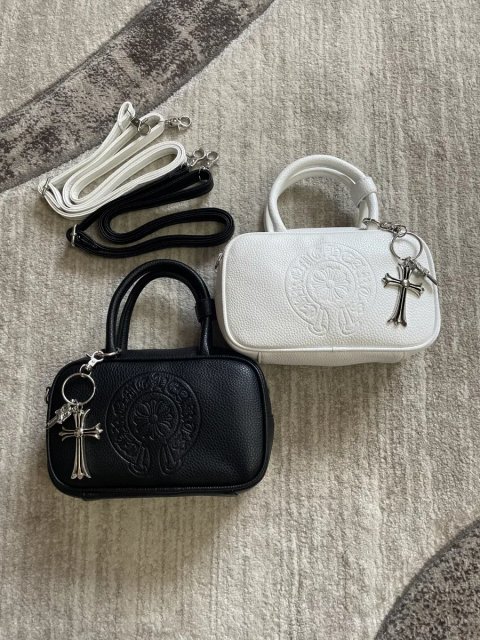 Сумка Chrome Hearts bag, сумка через плече chrome hearts black and white, сумка хром хартс , chrome shoulder bag