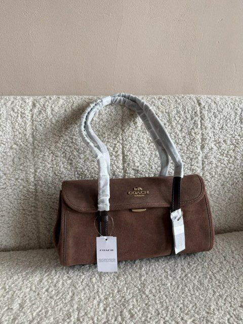 Сумка Coach Bridget Flap натуральна замш