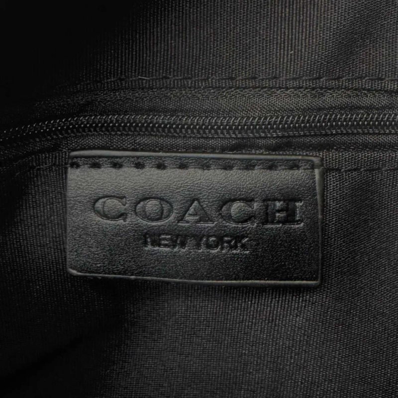 Сумка Coach чоловіча через плече, чорна, сіра, Коач месенджер, Коуч шкіряна черная, серая, мужская — фото 6