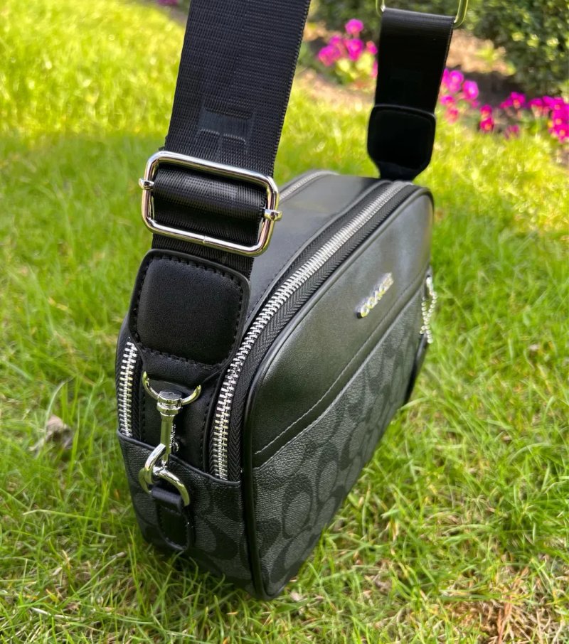 Сумка Coach чорна через плече | стильна месенджер | нова — фото 5