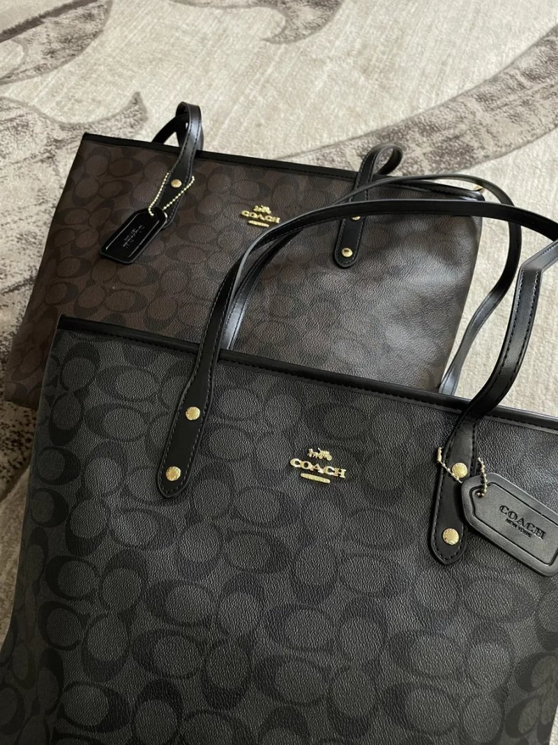 Сумка Coach city Tote bag, жіноча сумка шопер coach city tote bag, шкіряна сумка шопер коуч, женская сумка коач — фото 2