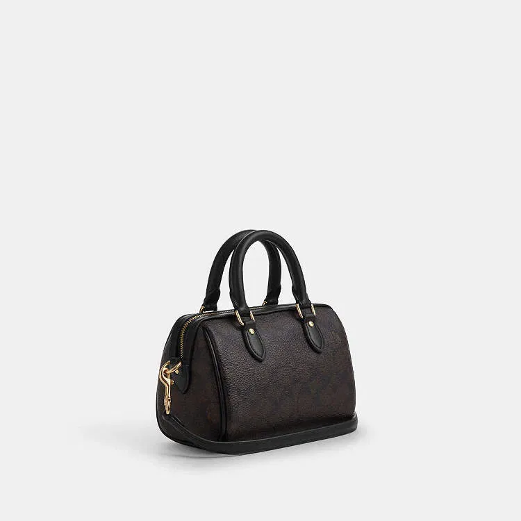 Сумка Coach Mini Rowan Crossbody In Signature Canvas маленька — фото 4