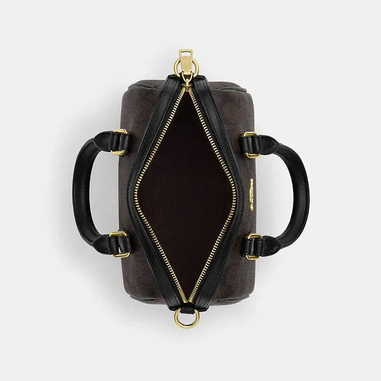 Сумка Coach Mini Rowan Crossbody In Signature Canvas маленька — фото 5