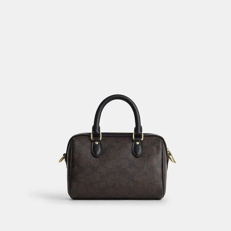 Сумка Coach Mini Rowan Crossbody In Signature Canvas маленька — фото 7