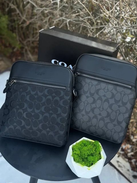 Сумка Coach New York через плечо черная мужская барсетка Коач Коуч