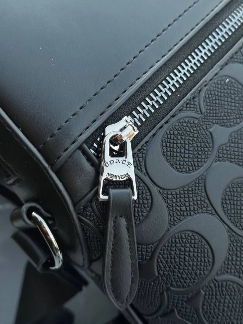 Сумка Coach New York через плечо черная мужская барсетка Коач Коуч — фото 4