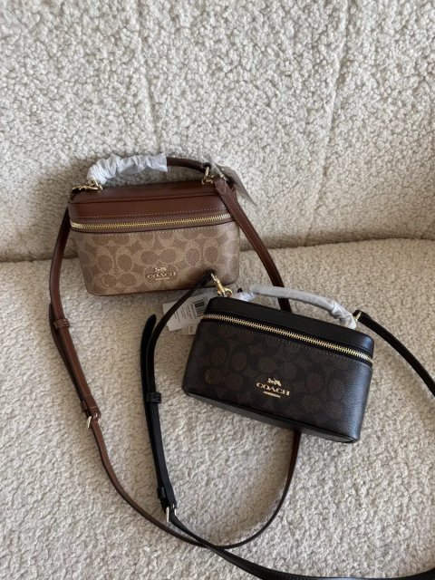 Сумка Coach Rainer Crossbody коричнева/ бежева