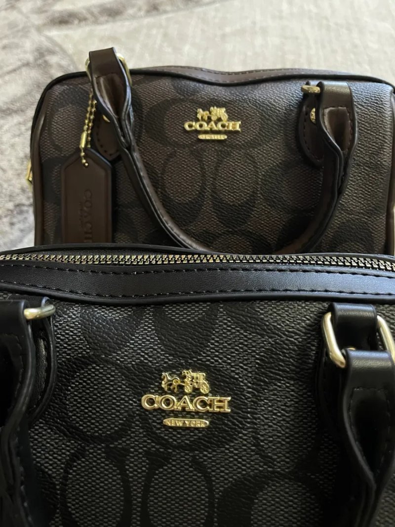 Сумка Coach rowan satchel bag через плече, жіноча сумка coach rowan шкіряна, сумка коуч коач женская coach — фото 2