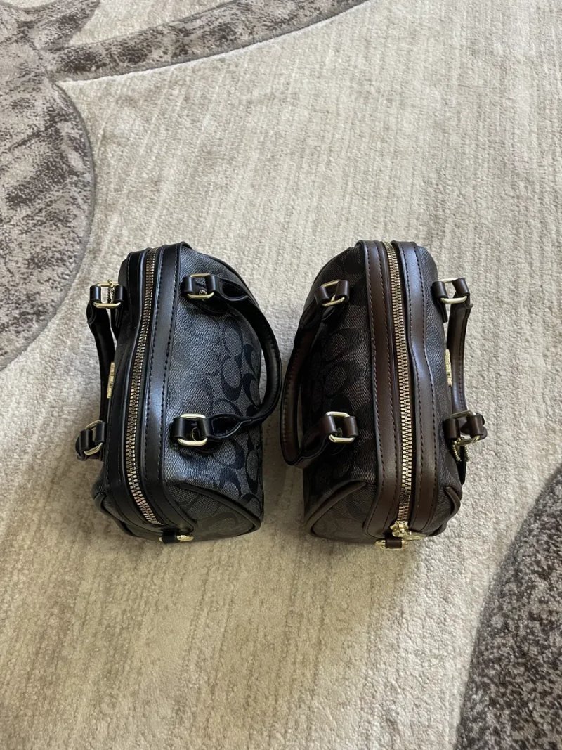 Сумка Coach rowan satchel bag через плече, жіноча сумка coach rowan шкіряна, сумка коуч коач женская coach — фото 4