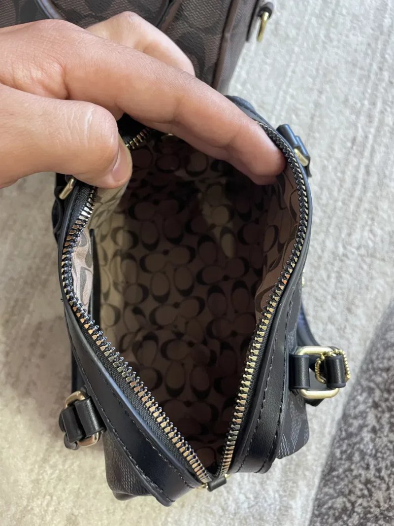 Сумка Coach rowan satchel bag через плече, жіноча сумка coach rowan шкіряна, сумка коуч коач женская coach — фото 5