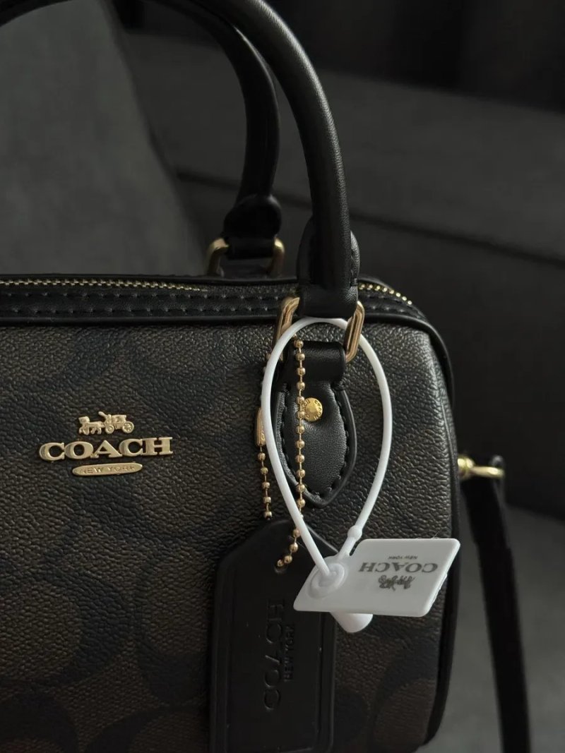 Сумка Coach rowan шкіряна — фото 3