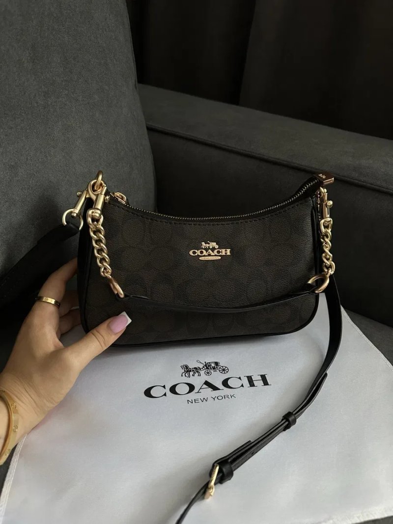 Сумка Coach Teri Shoulder Bag, коуч, коач біла — фото 2