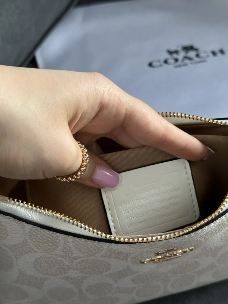 Сумка Coach Teri Shoulder Bag, коуч, коач біла — фото 5