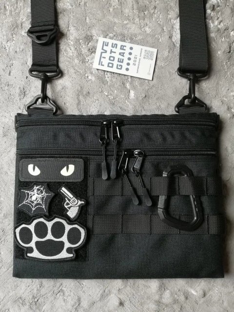 Сумка cordura з велкро для патчів молле месенджер крос-боді c панелью полем липучкой шевронов патчей на плечо тактична міська тактическая городская