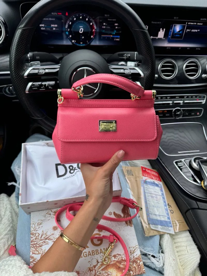 Сумка Dolce & Gabbana Mini Sicily Pink Bag — фото 2