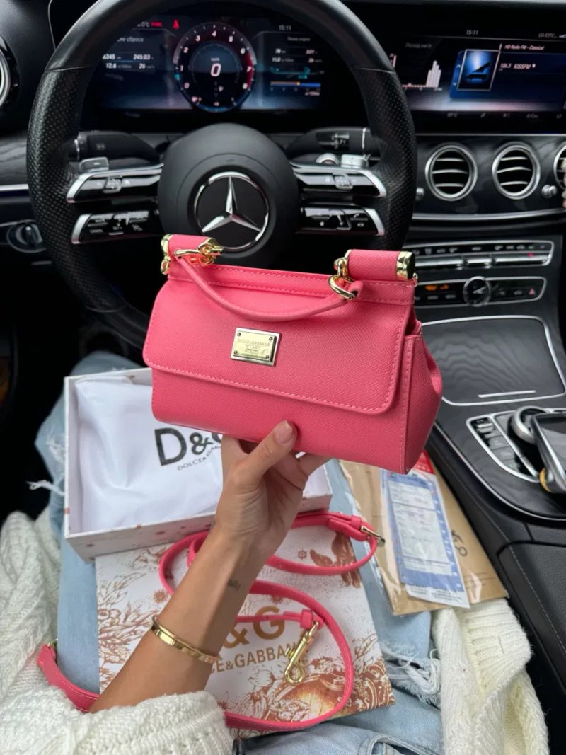 Сумка Dolce & Gabbana Mini Sicily Pink Bag — фото 3