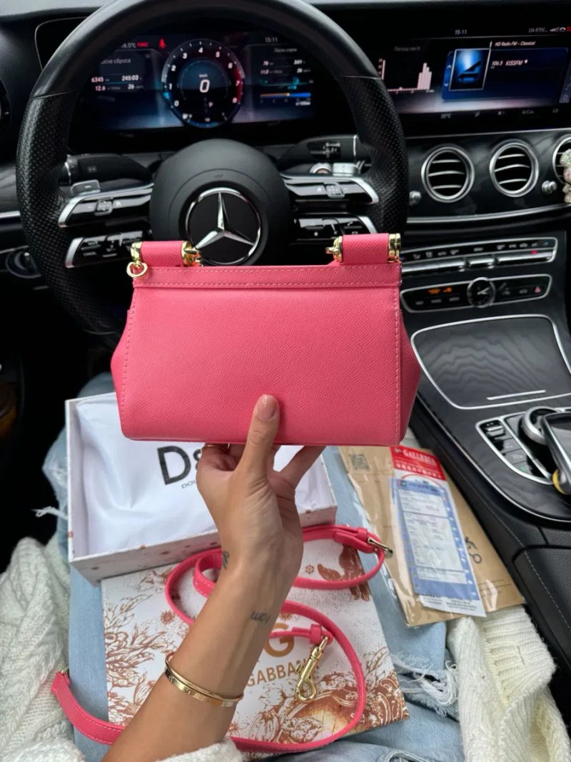 Сумка Dolce & Gabbana Mini Sicily Pink Bag — фото 5