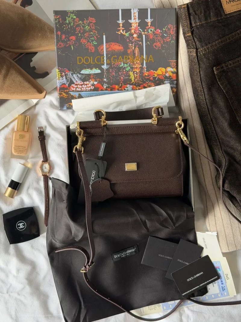 Сумка Dolce & Gabbana Sicily Mini Chocolate — фото 8